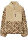 Tory Burch T Monogram fleece jacket - Neutrals