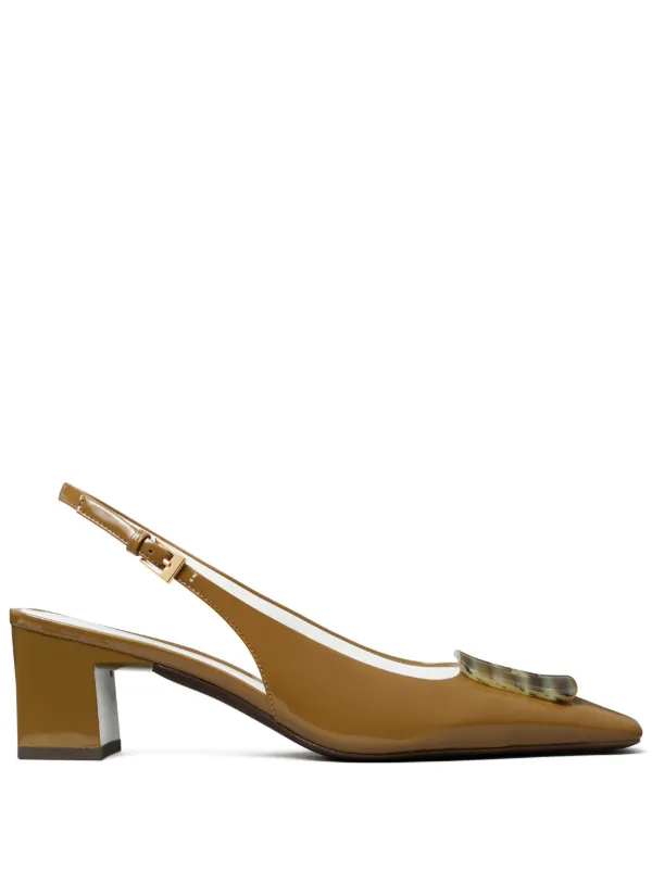 Tory Burch 55mm Georgia Slingback Pumps in Neutrals