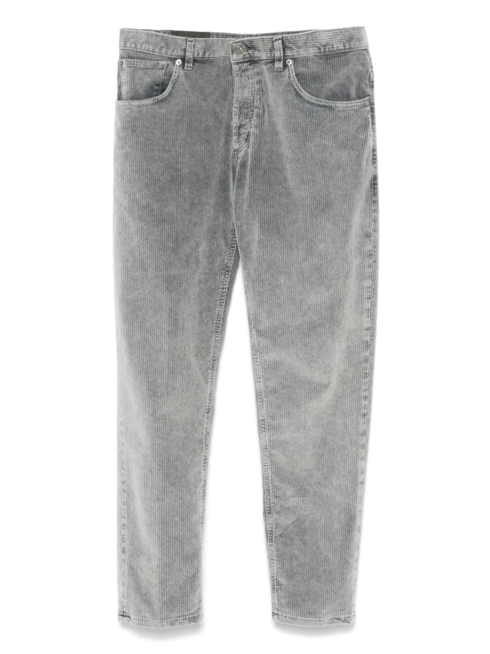 Shop Dondup Brighton Trousers In Grey