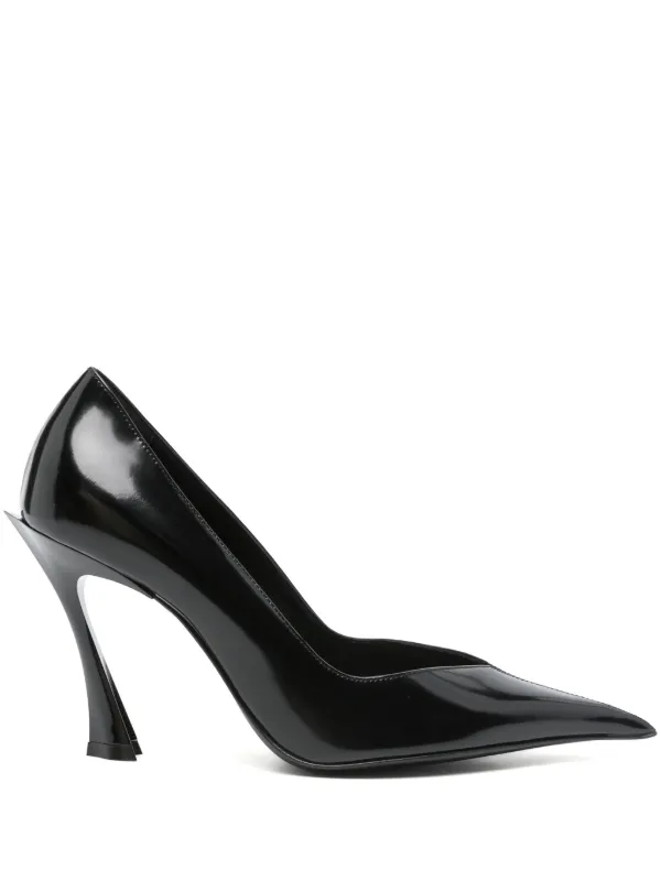 Mugler 95mm Fang Pumps in Black
