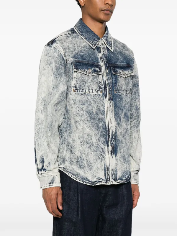 Kenzo Denim Shirt Blue FARFETCH HK