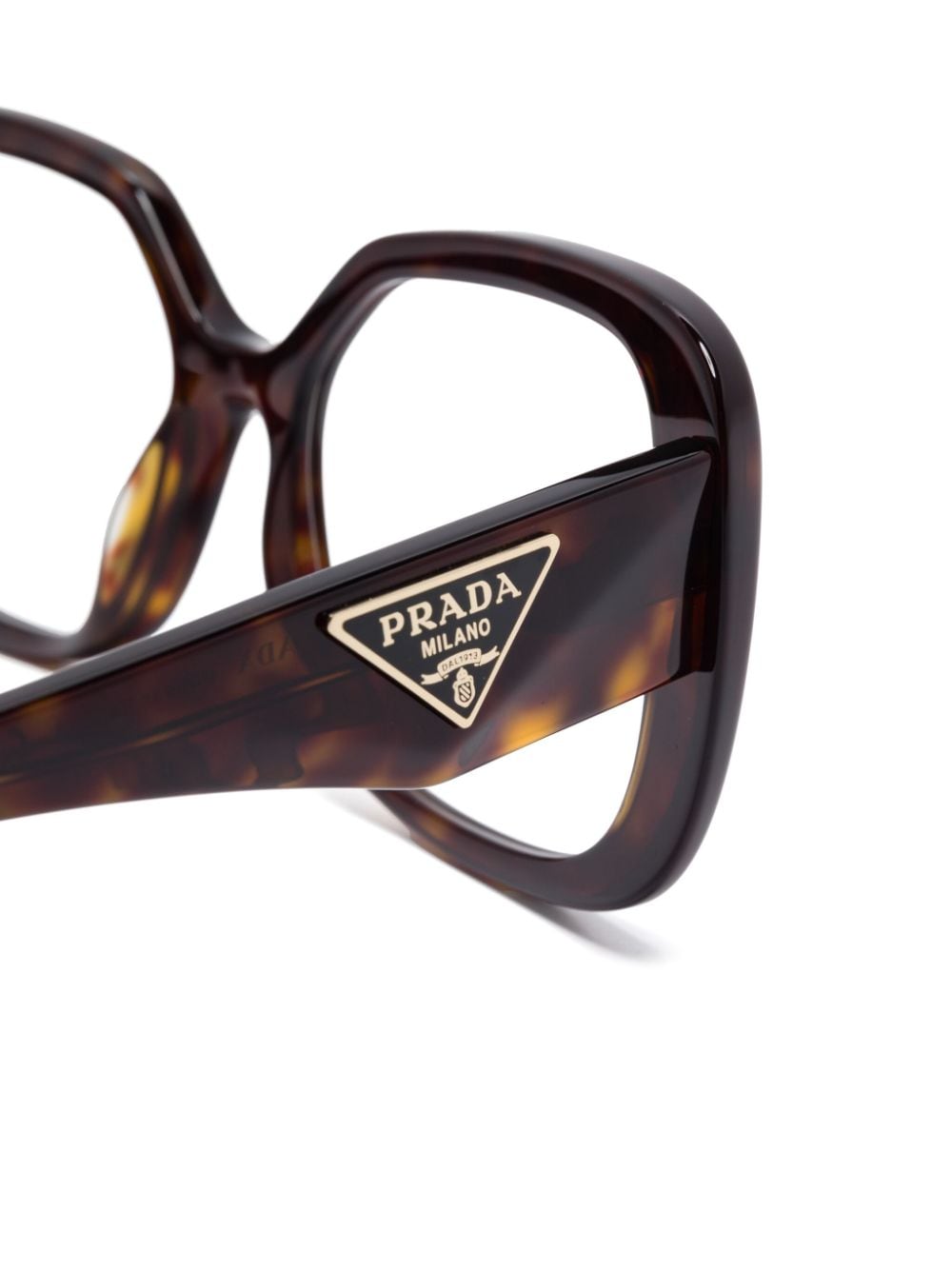 Shop Prada Oversize-frame Glasses In Brown