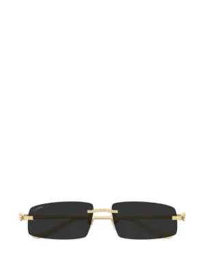 Cartier Eyewear リムレス サングラス | ゴールドトーン | FARFETCH JP