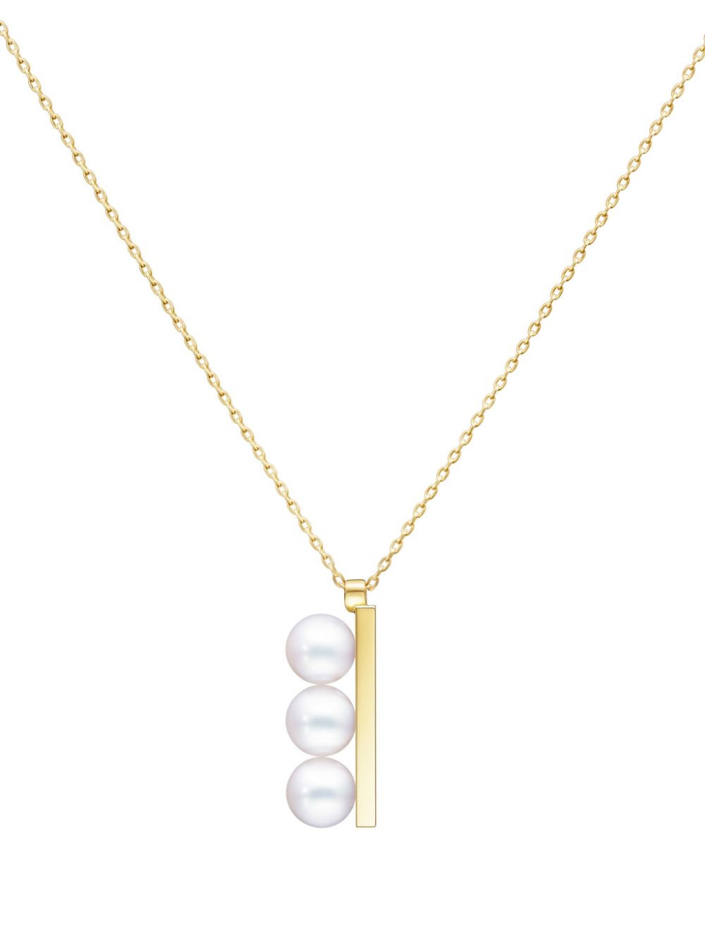 18kt yellow gold Balance Plus Neo pearl necklace