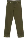 Burberry turn-up hem jeans - Green