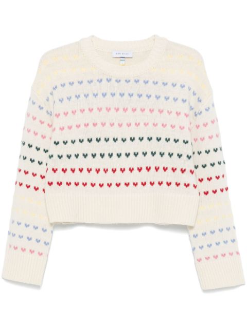 Mira Mikati intarsia-heart sweater