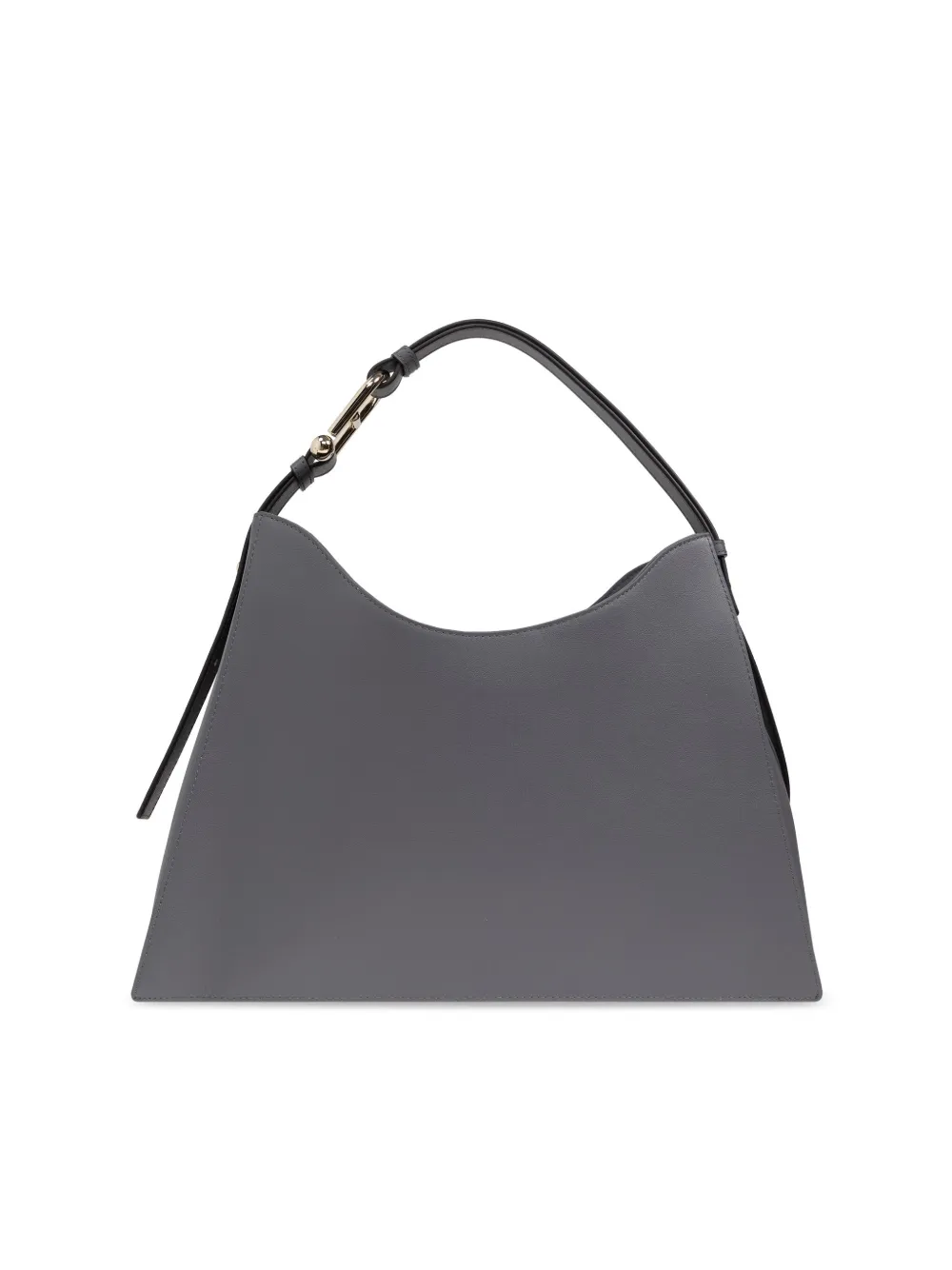 Furla Arch-motif Leather Tote Bag In Grey