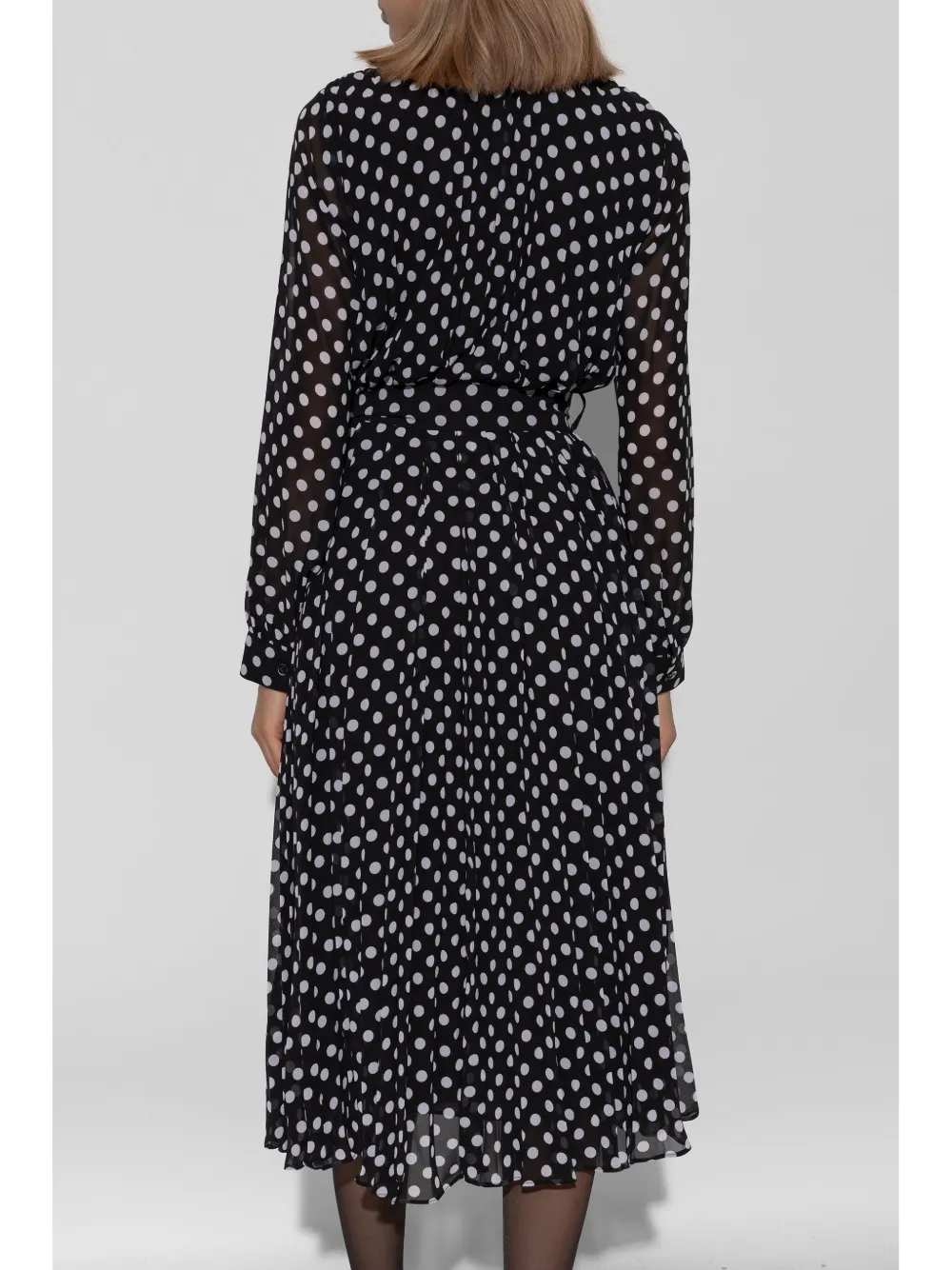 Michael Kors Midi-jurk met stippen Zwart