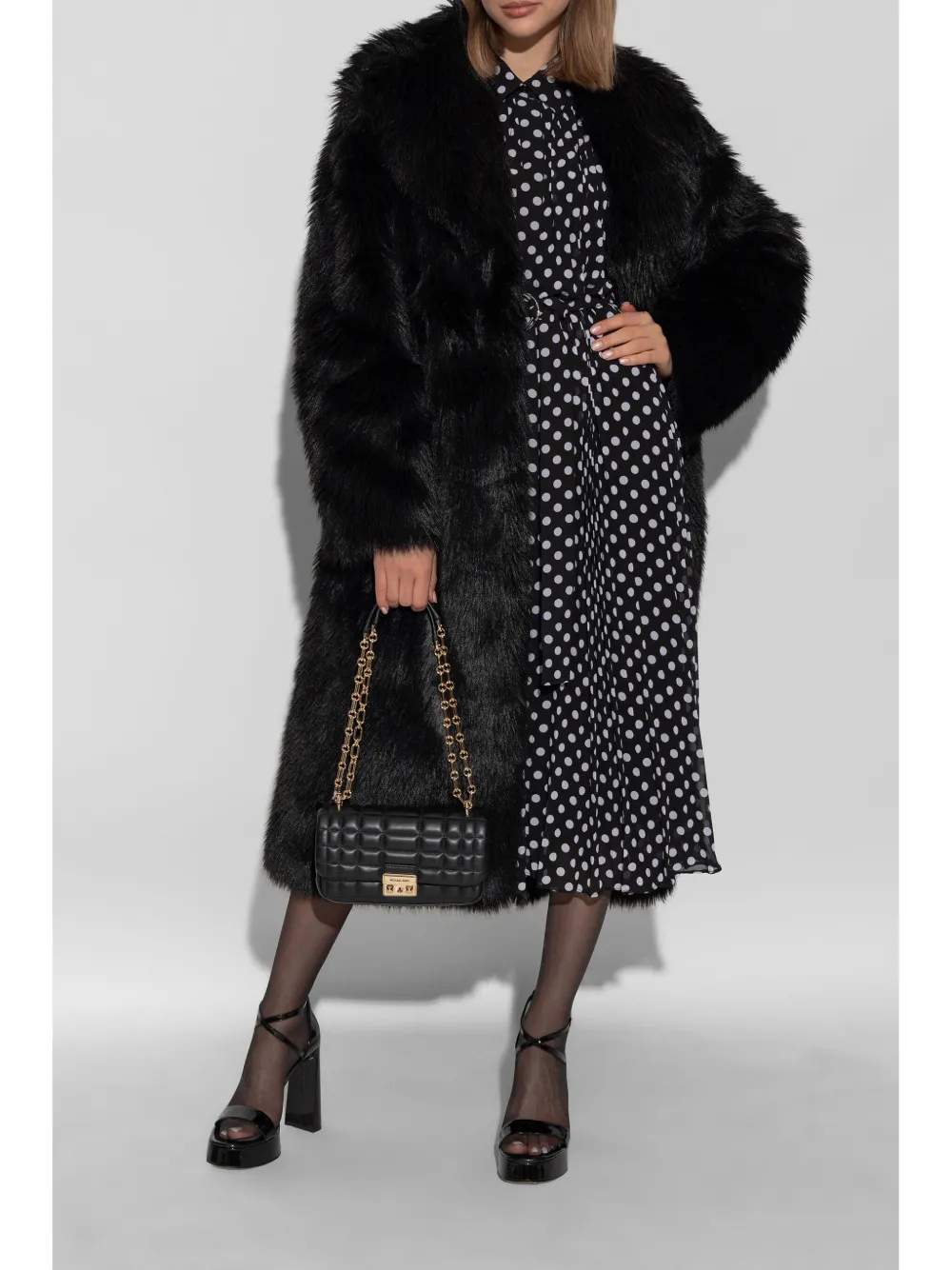Michael Kors Midi-jurk met stippen Zwart