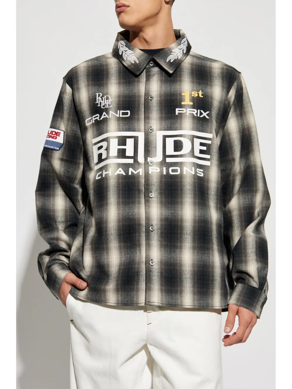 RHUDE Racing overhemd Zwart