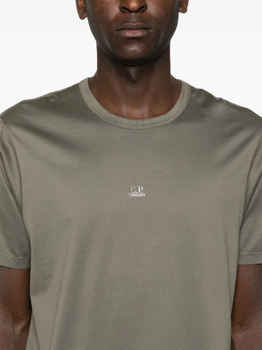 C.P. Company T-shirt met logoprint Groen