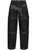 PUMA x A$AP Rocky knee-pad wide-leg jeans - Black