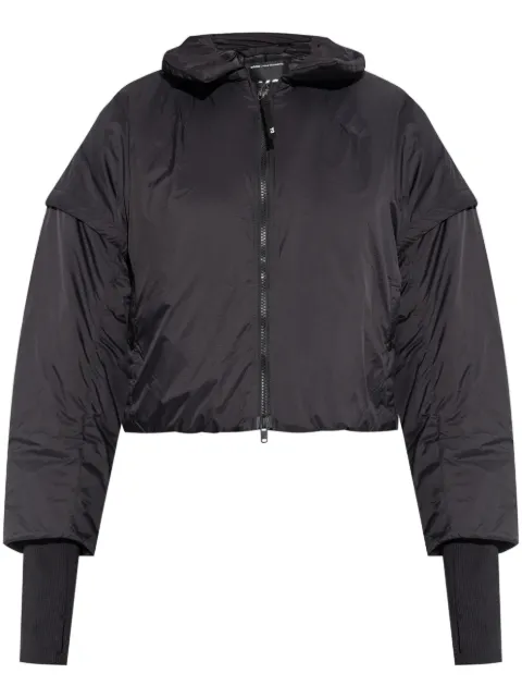 Y-3 chamarra capitonada con diseño corto