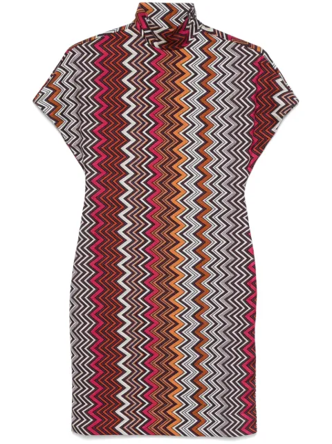 Missoni vestido corto con motivo en zigzag