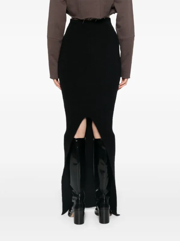 Rick Owens Pillar マキシスカート | ブラック | FARFETCH JP