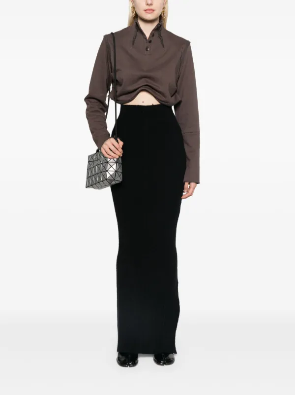 【正規店出品】RICK OWENS WOMEN PILLAR LONG SKIRT BLACK Rick Owens Pillar Maxi Skirt | Black | FARFETCH CA