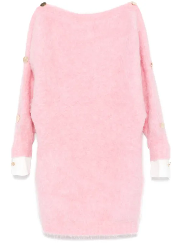 strapless open back dress Luxe Fur Jacket – Retrofete