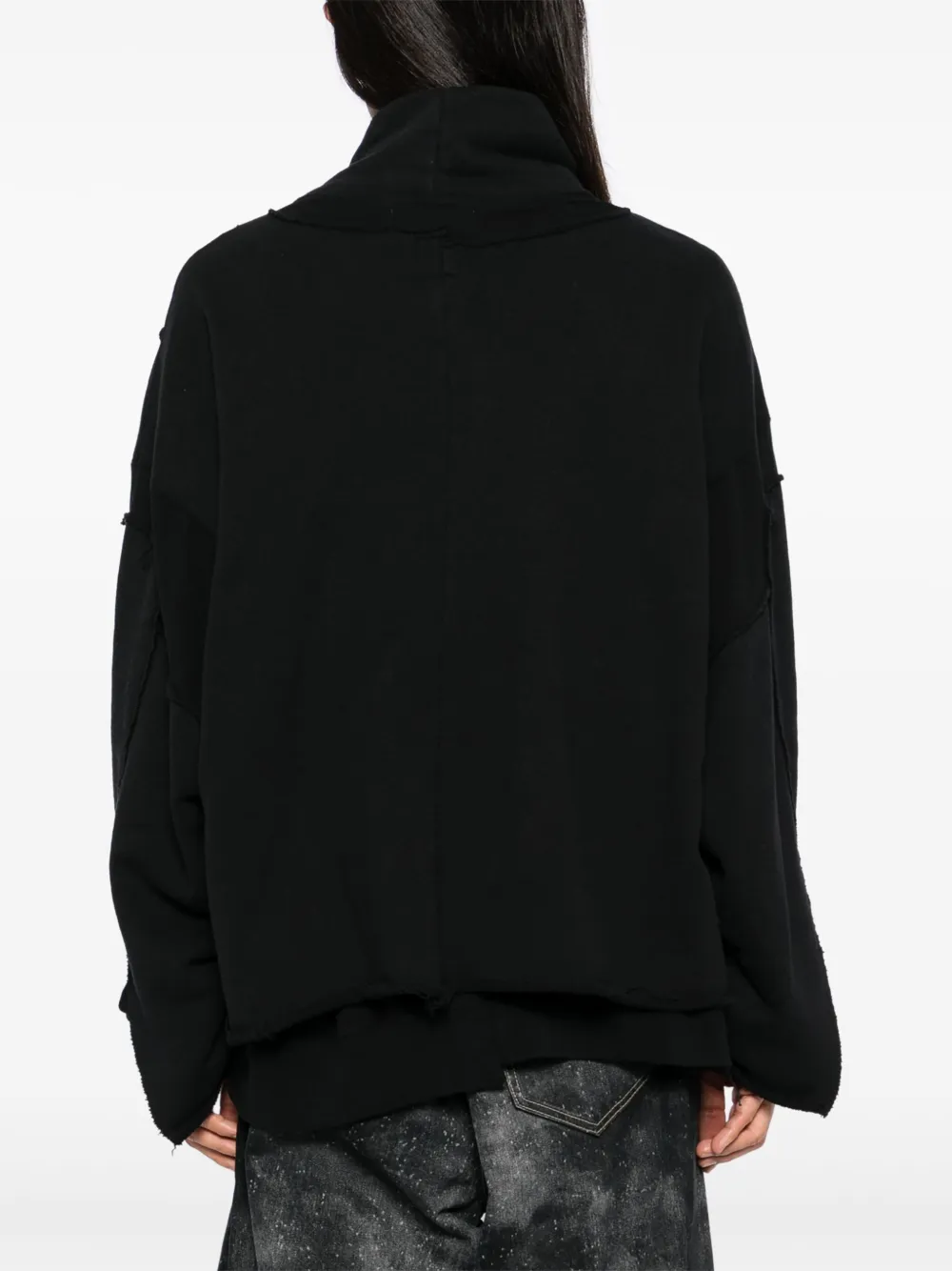 Facetasm Patchwork Sweatshirt | Black | FARFETCH IE