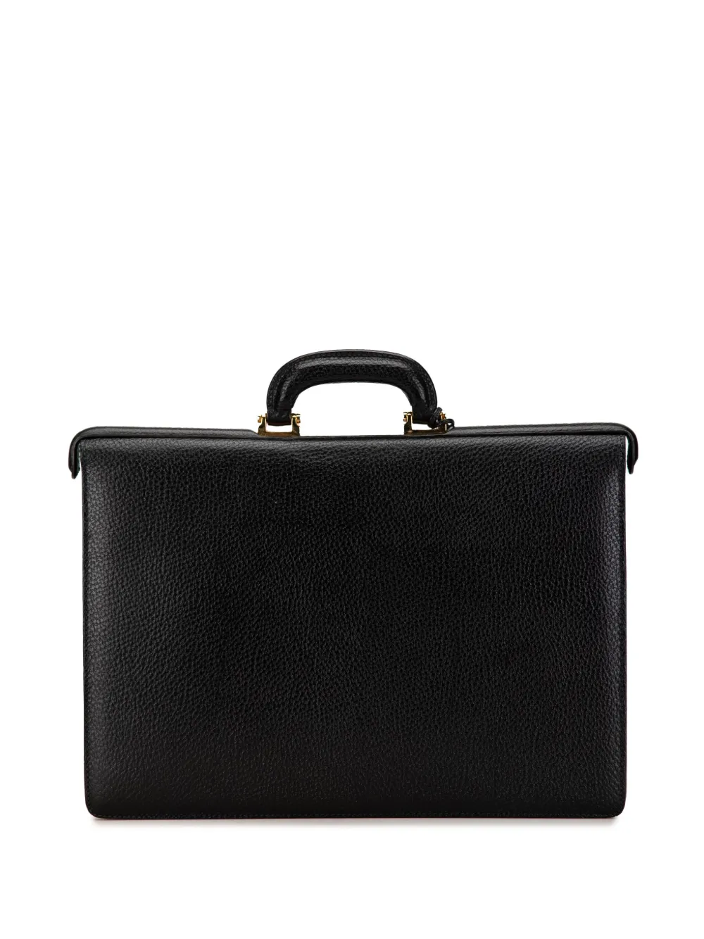 Loewe Pre-Owned 20th Century Calfskin Leather Anagram business bag - Zwart