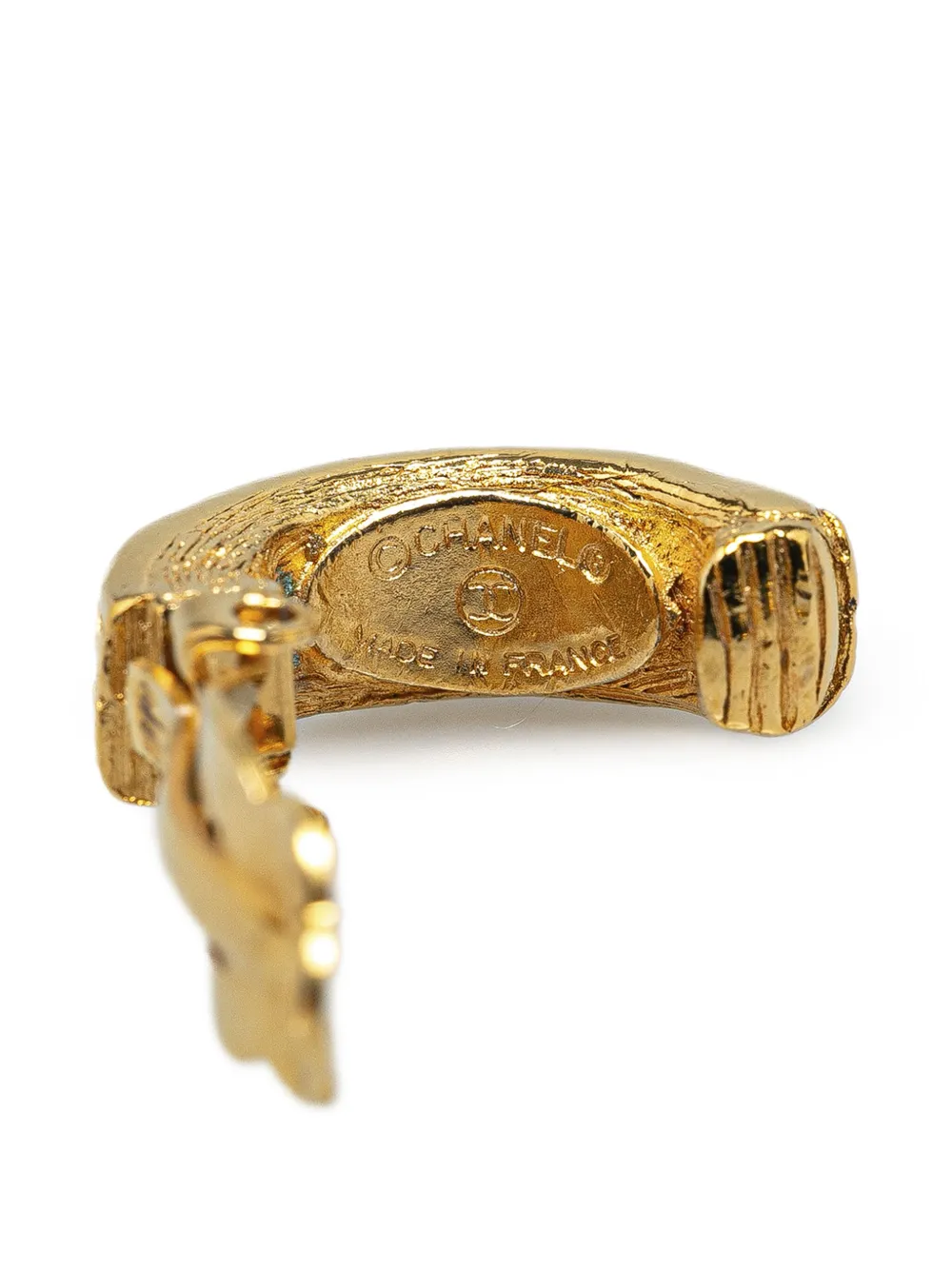 CHANEL Pre-Owned 1970-1980 vergulde oorringen - Goud