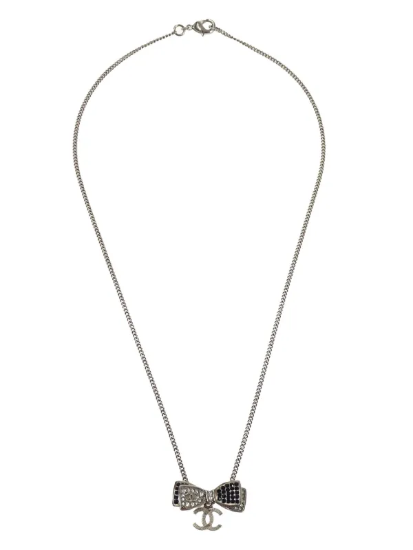 CHANEL Pre-Owned 2017 ココマーク ネックレス | シルバートーン