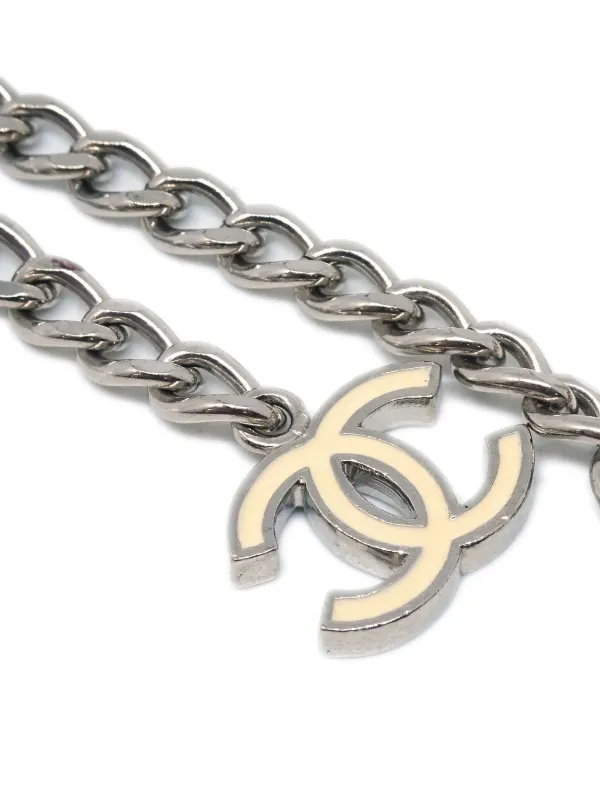 Chanel belt silver deals