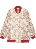 Pierre-Louis Mascia botanical-print bomber jacket - Neutrals
