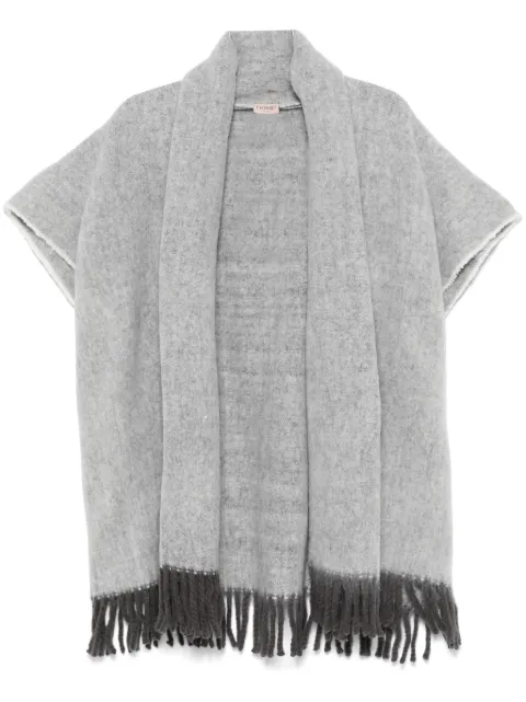 TWINSET fringed poncho