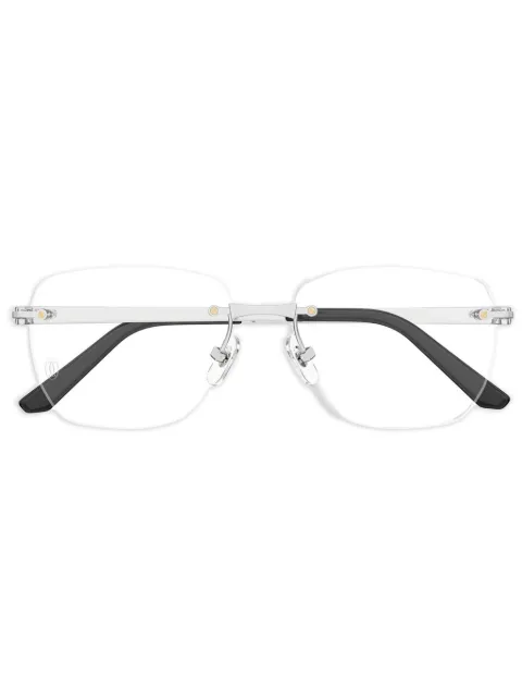 Cartier Eyewear lentes con armazón geométrica