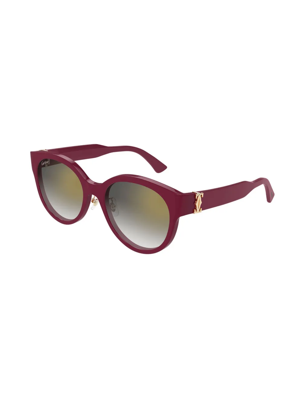 Cartier Eyewear Zonnebril met rond montuur - Rood