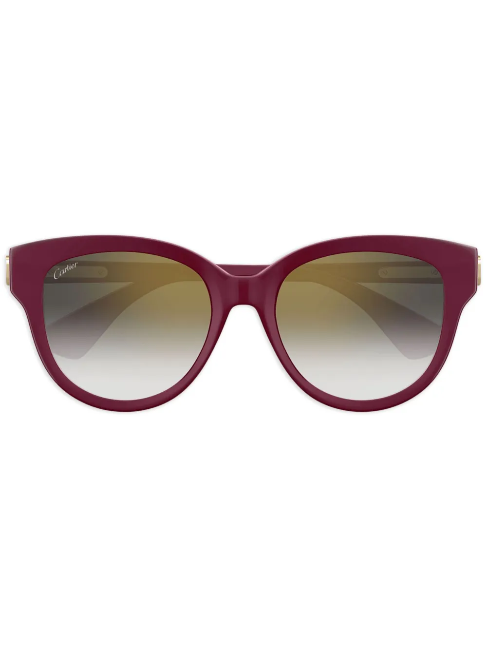 Cartier Eyewear Occhiali da sole tondi - Rosso