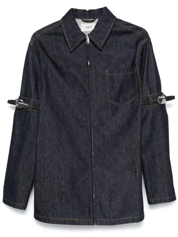ジャケット COPERNI Woman Jacket Blue COPBL23F2020 BLU Coperni belted-sleeve Jacket | Blue | FARFETCH