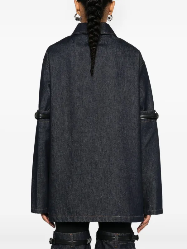 ジャケット COPERNI Women Outer COPBL27STF2008BLU BLUE Coperni belted-sleeve Jacket | Blue | FARFETCH
