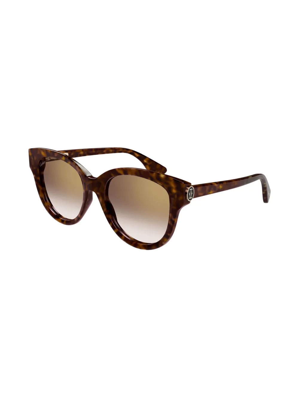Cartier Eyewear Zonnebril met cat-eye montuur Bruin