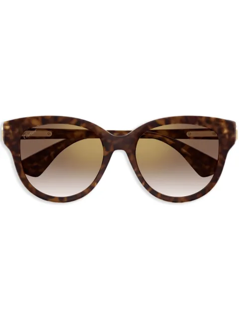 Cartier Eyewear tortoise-shell cat-eye frame sunglasses 