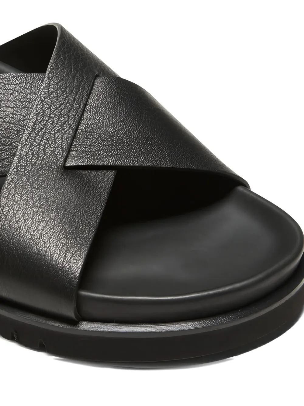 Fratelli Rossetti Leren sandalen met kruisbandjes Zwart