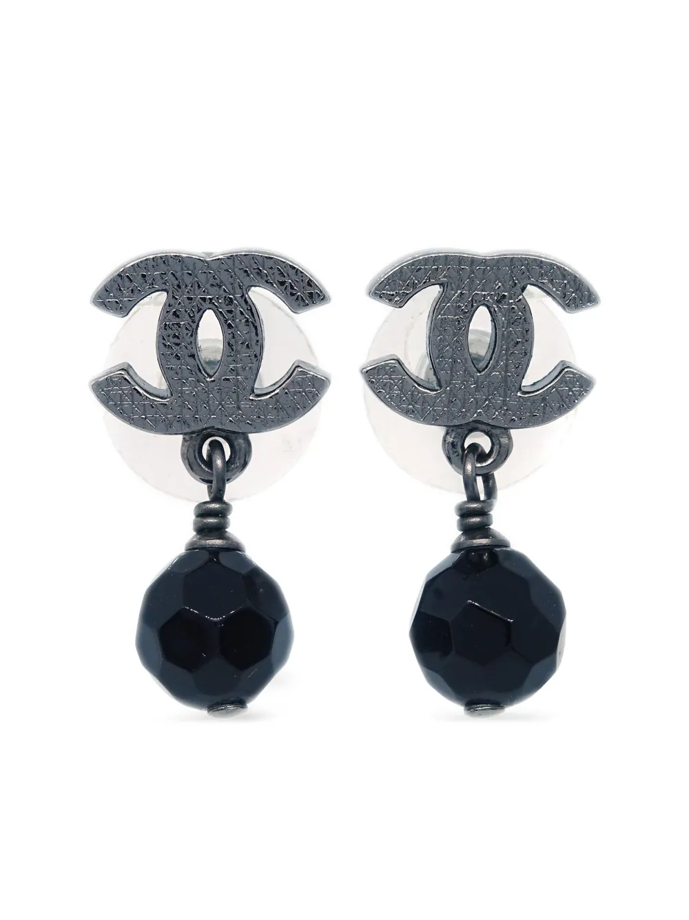 CHANEL Pre-Owned 2012 CC dangle earrings | Silver | Image 1