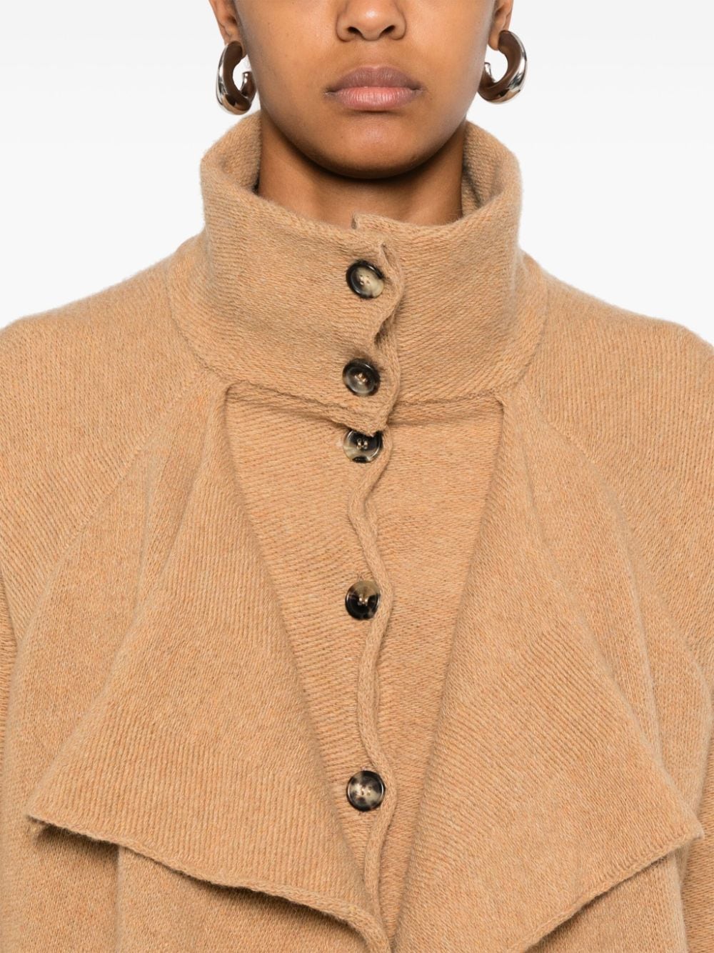 Shop Jw Anderson Layered Cardigan In Neutrals