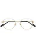 Cartier Eyewear geometric-frame glasses - Gold