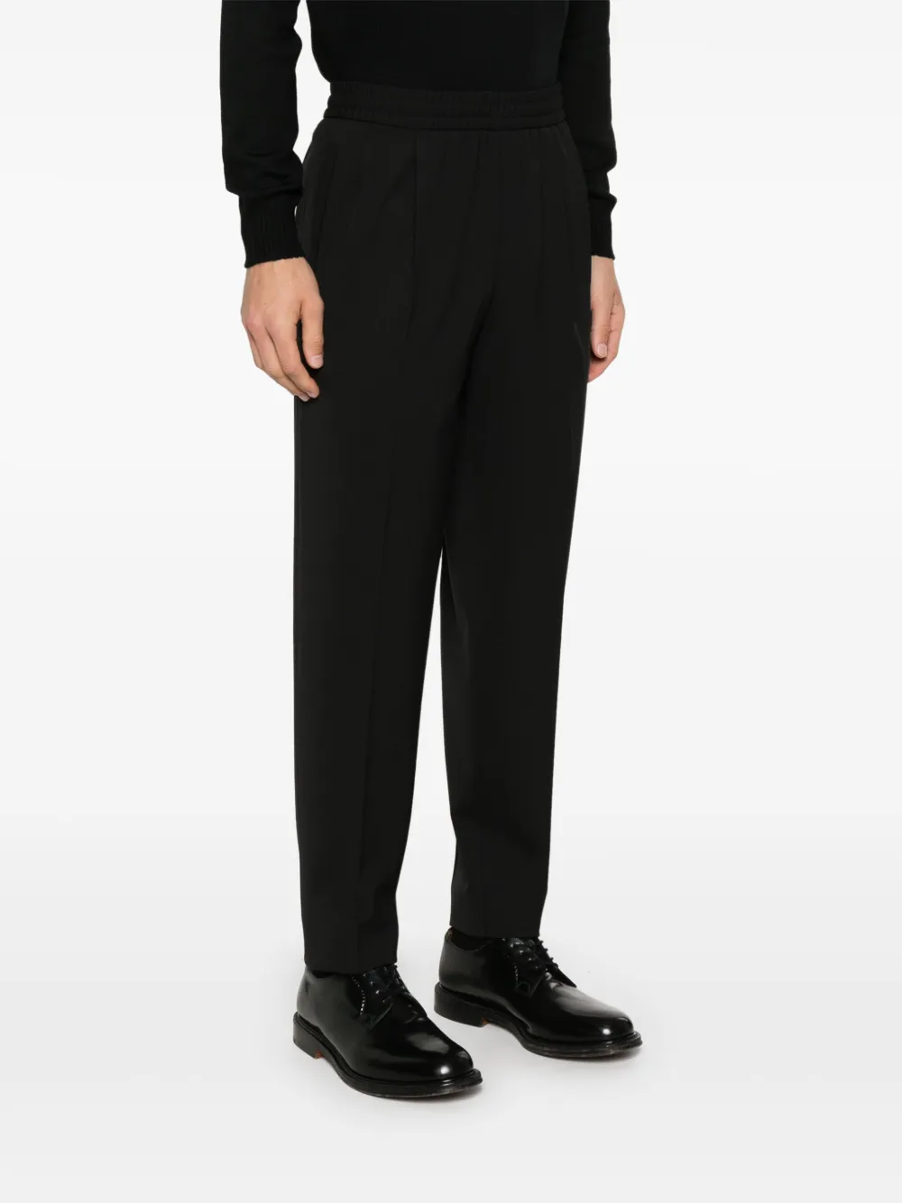 Zegna Broek met geplooid detail Zwart