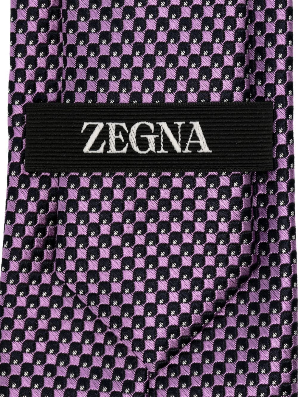 Zegna Zijden stropdas - Paars