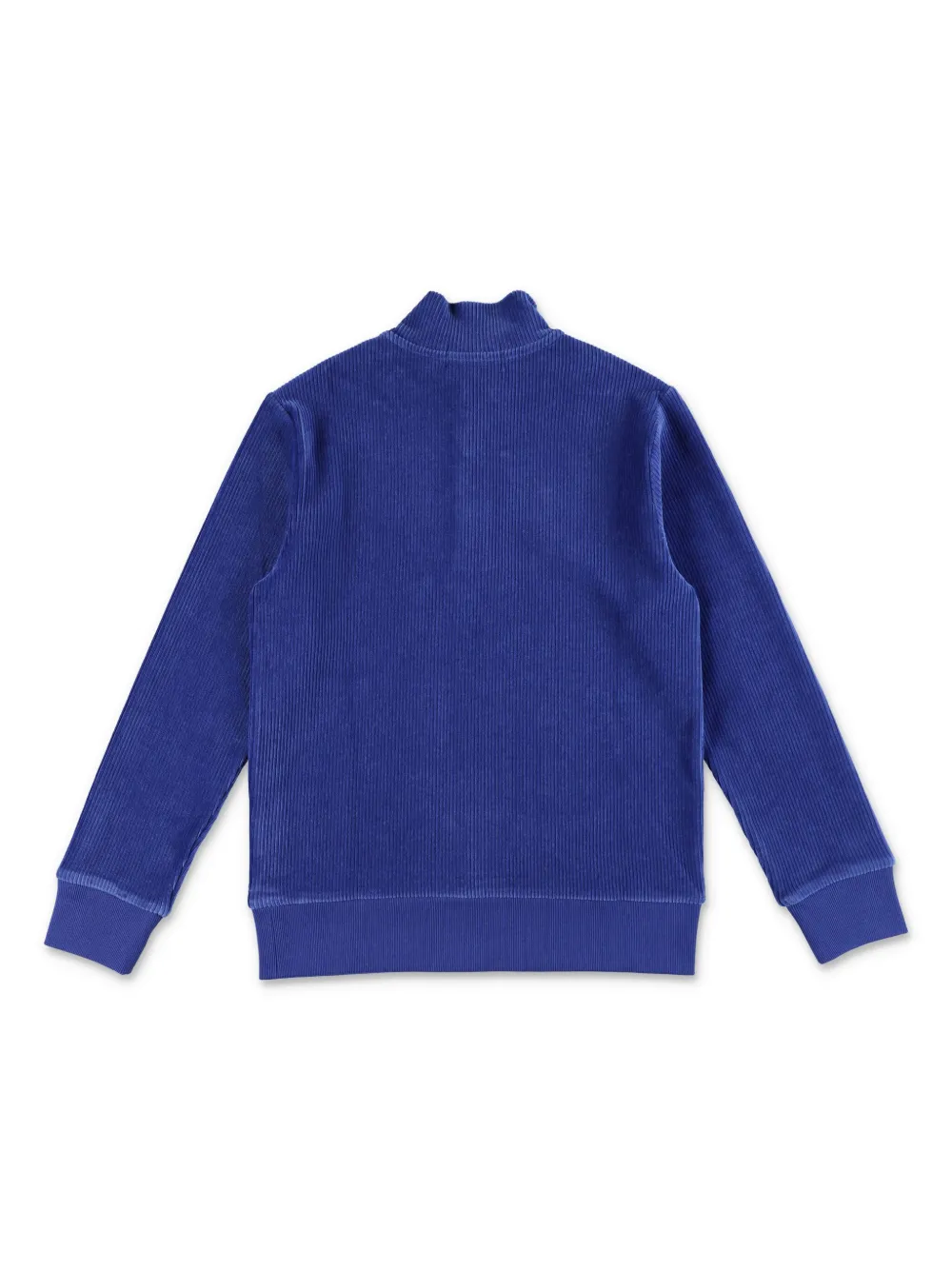 POLO RALPH LAUREN KIDS Ribfluwelen sweater met halve rits Blauw