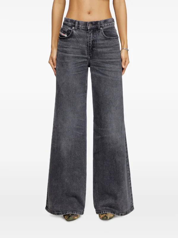 新作からSALEアイテム等お得な商品満載 D-Akemi Diesel ワイドジーンズ JP FARFETCH | グレー | Pants