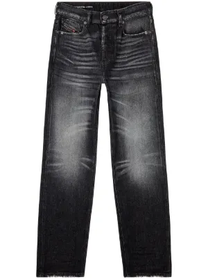 Diesel 1996 D-Sire low-rise wide-leg Jeans | Black | FARFETCH