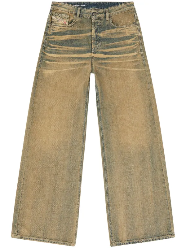 【DIESEL】 d-sire 1996 ワイドジーンズ Diesel 1996 D-Sire ワイドジーンズ | ブラック | FARFETCH JP