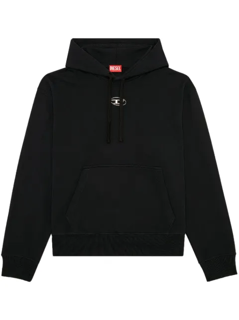 Diesel metallic logo hoodie 