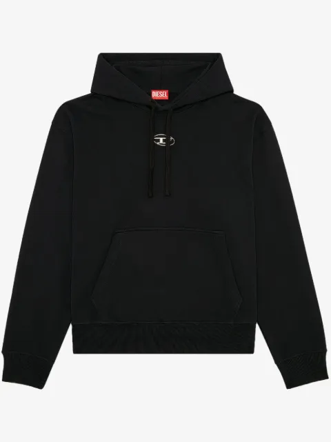 Diesel S-Macs-Hood-Od metallic logo hoodie 