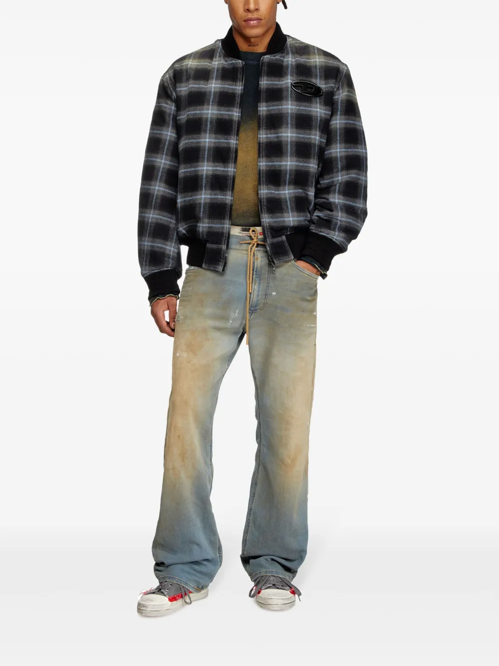 Diesel J-Saint bomber jacket - Zwart