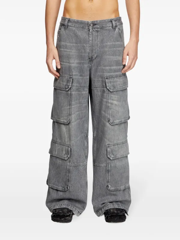 Diesel relaxed jeans d-touch サイズ30 ブラック Diesel® D-TOUCH-CARGO | Men's Mid-Rise Relaxed Jeans