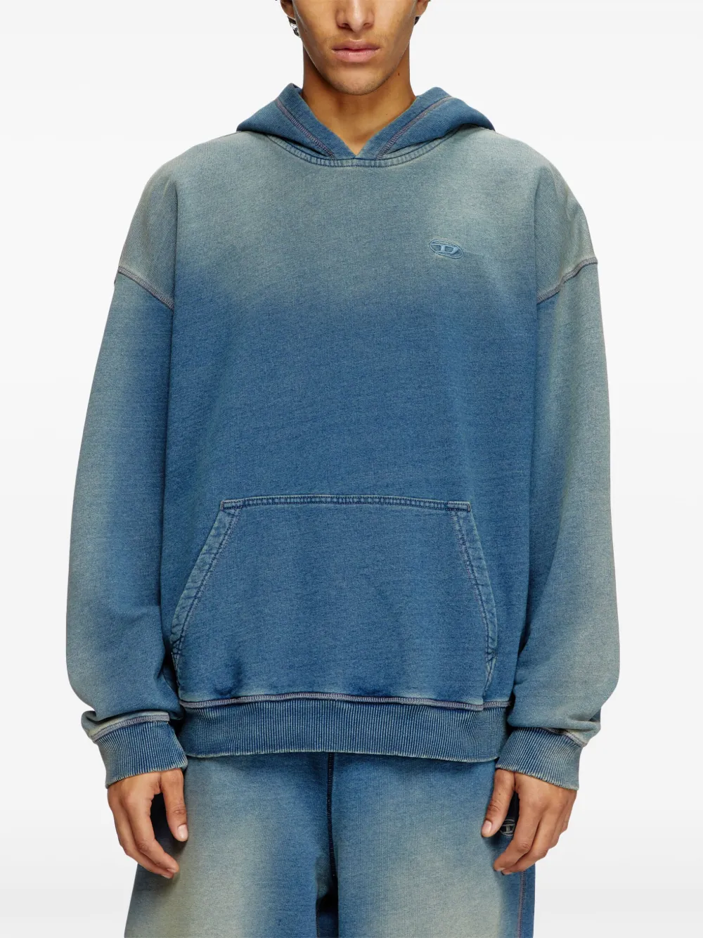 Diesel S-Boxt-Hood-R6 hoodie Blauw
